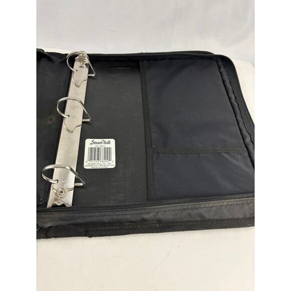 VTG Looney Tunes Binder Stuart Hall Black 3 Ring Bugs Bunny Taz Daffy Duck 90s - Picture 10 of 11